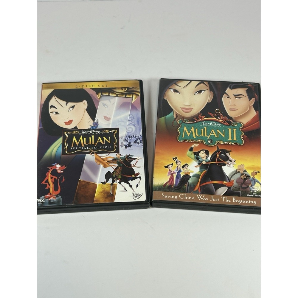 Lot Of 2 MULAN DVD I SPECIAL EDITION 2 Disc & Mulan II single disc
